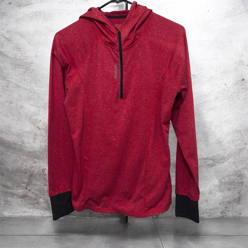 Reebok Women’s Red Pullover with Grey Details!